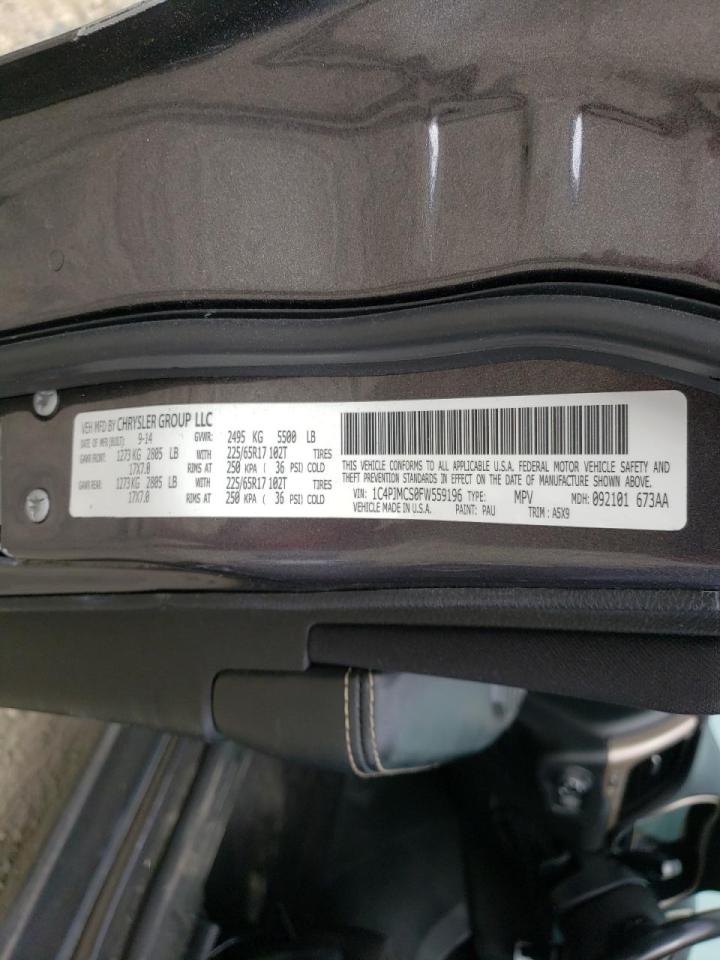 Photo 10 from auction – 2015 JEEP CHEROKEE L with VIN 1C4PJMCS0FW559196