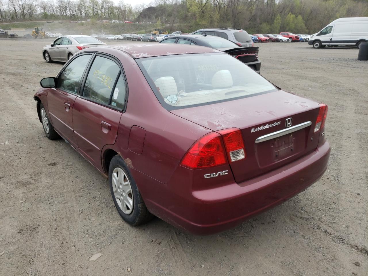 Photo 3 from auction – 2003 HONDA CIVIC LX with VIN 2HGES15523H596286