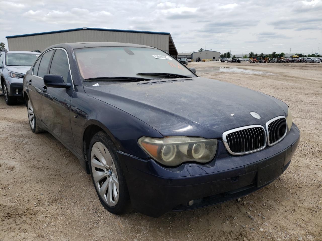 BMW 745 I 2005 with VIN WBAGL63555DP74659 - Photo from auction