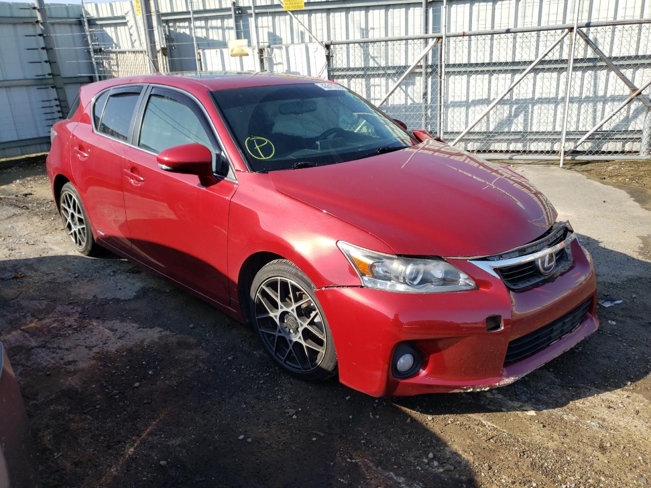 LEXUS CT 200 2012 with VIN JTHKD5BH8C2088896 - Photo from auction