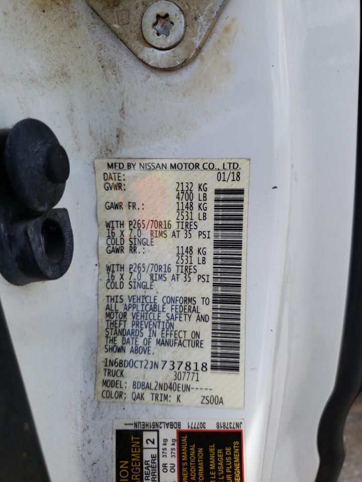 Photo 10 from auction – 2018 NISSAN FRONTIER S with VIN 1N6BD0CT2JN737818