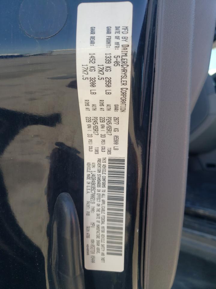 Photo 10 from auction – 2005 JEEP GRAND CHER with VIN 1J4GR48K85C700219