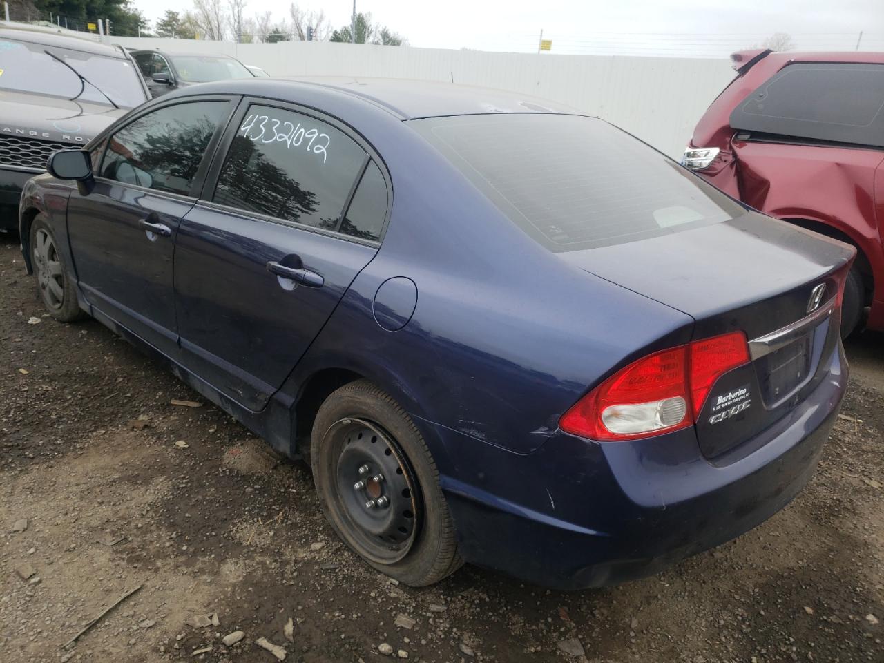 Photo 3 from auction – 2011 HONDA CIVIC LX with VIN 2HGFA1F5XBH544828