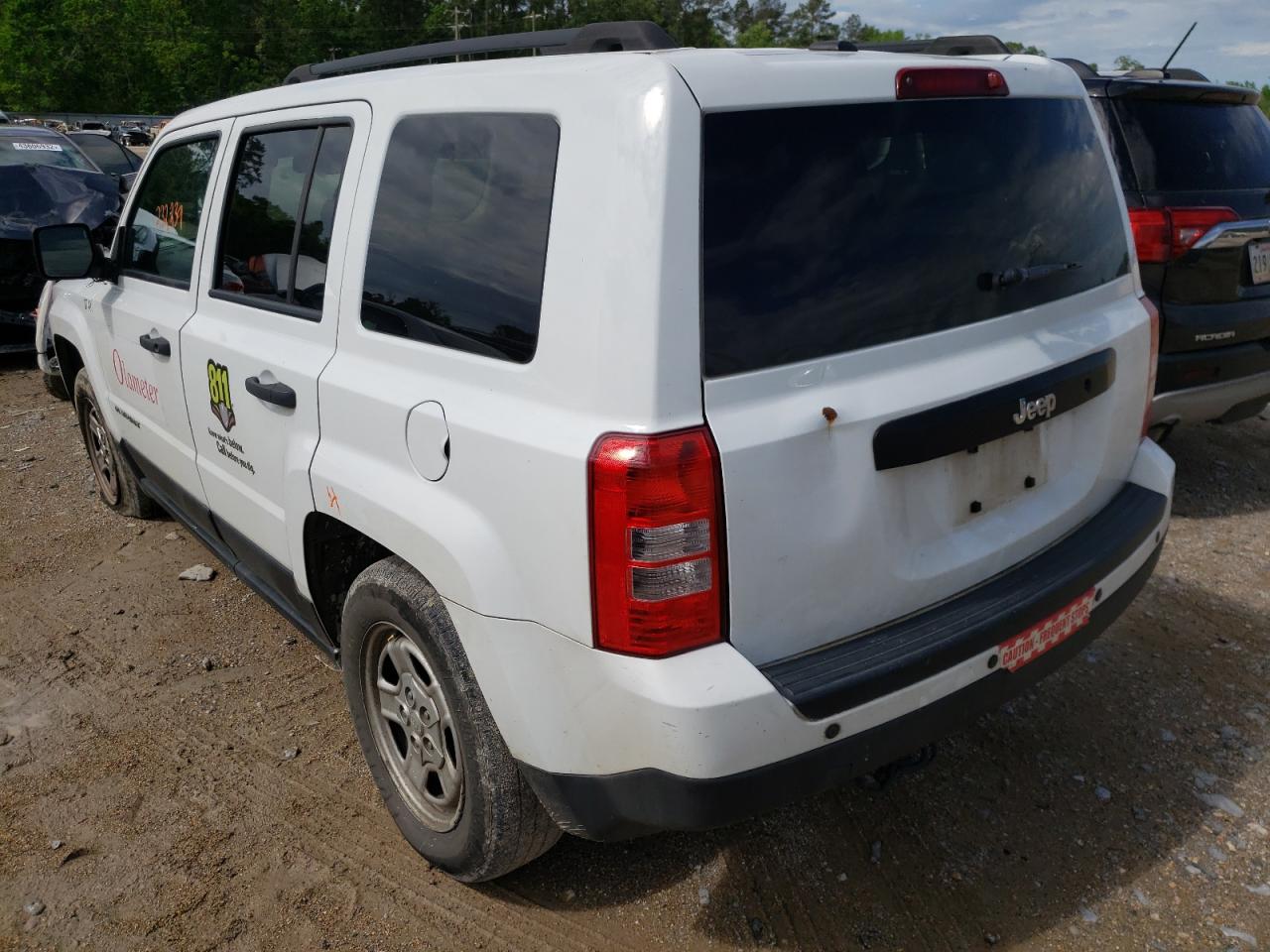 Photo 3 from auction – 2017 JEEP PATRIOT SP with VIN 1C4NJPBB5HD208728