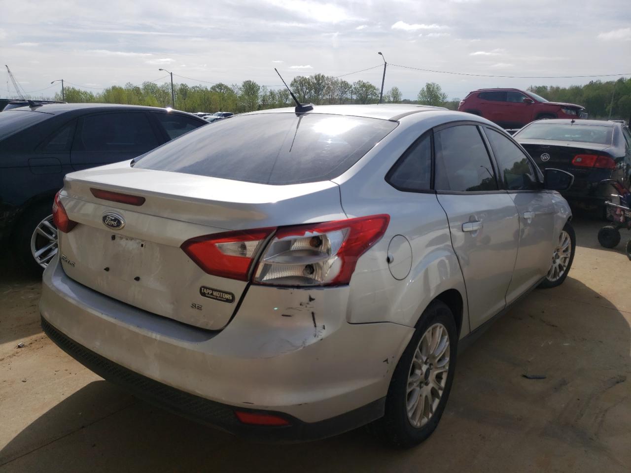 Photo 4 from auction – 2012 FORD FOCUS SE with VIN 1FAHP3F25CL132799