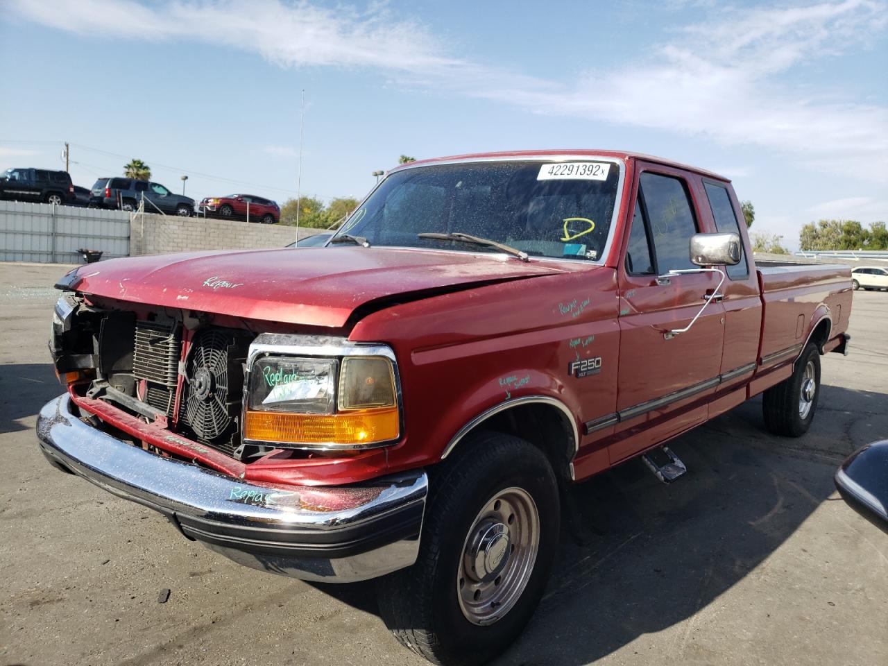 Photo 2 from auction – 1996 FORD F250 with VIN 1FTHX25H6TEB26590
