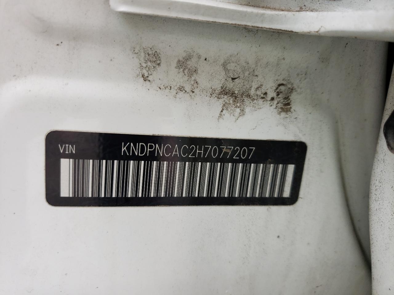 Photo 10 from auction – 2017 KIA SPORTAGE E with VIN KNDPNCAC2H7077207