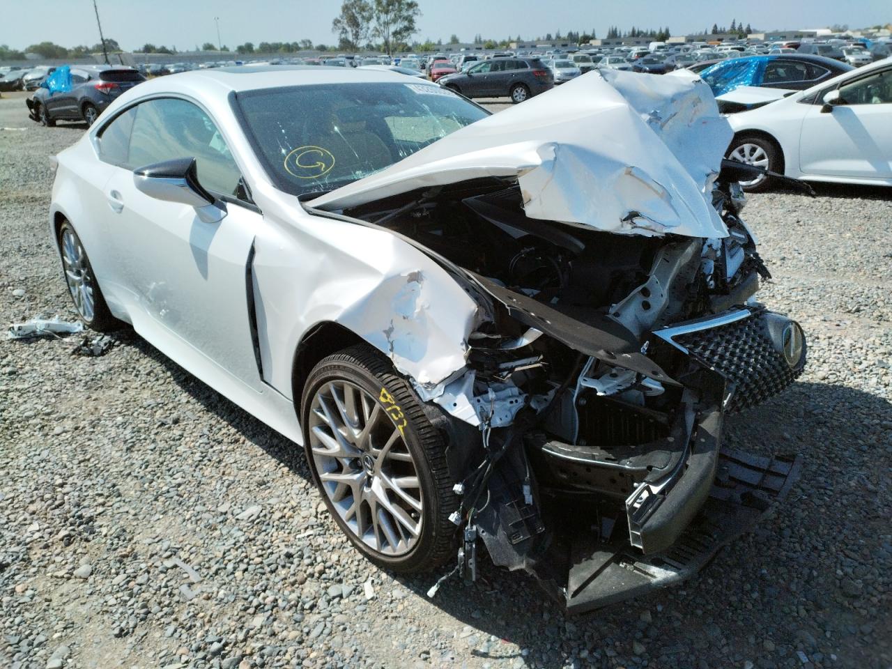 LEXUS RC 350 2020 with VIN JTHD85ECXL5005724 - Photo from auction