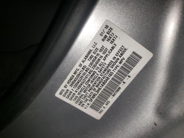 Photo 10 from auction – 2010 HONDA ODYSSEY EX with VIN 5FNRL3H61AB048165