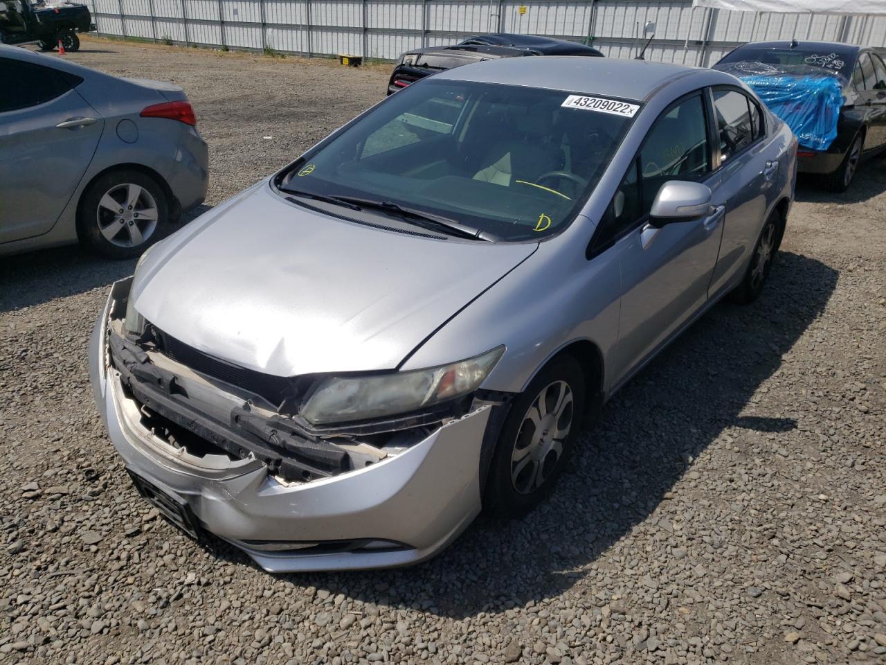 Photo 2 from auction – 2013 HONDA CIVIC HYBR with VIN 19XFB4F22DE200461