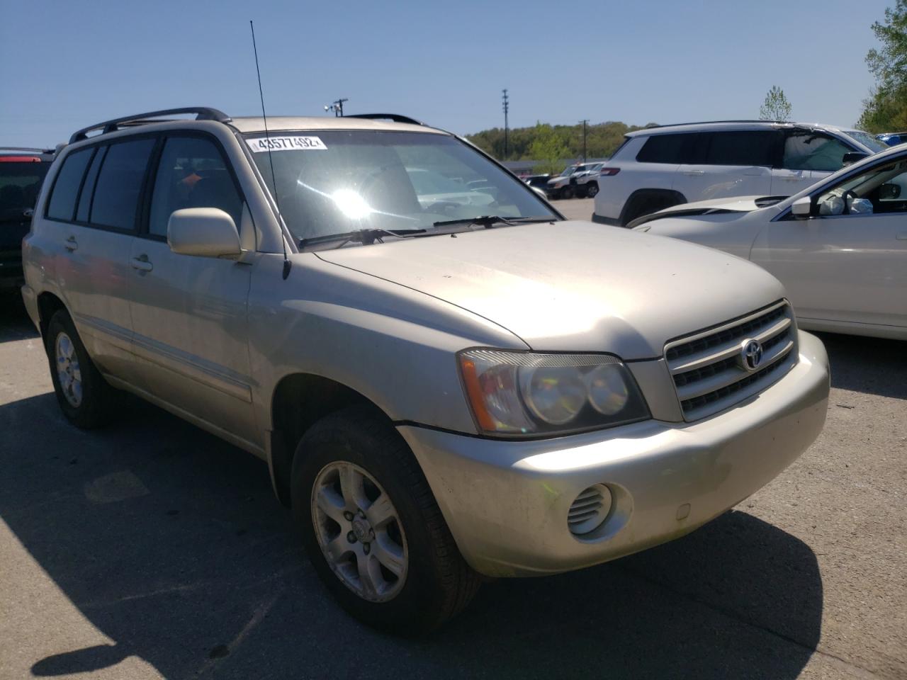 TOYOTA HIGHLANDER 2001 with VIN JTEHD21A810010573 - Photo from auction