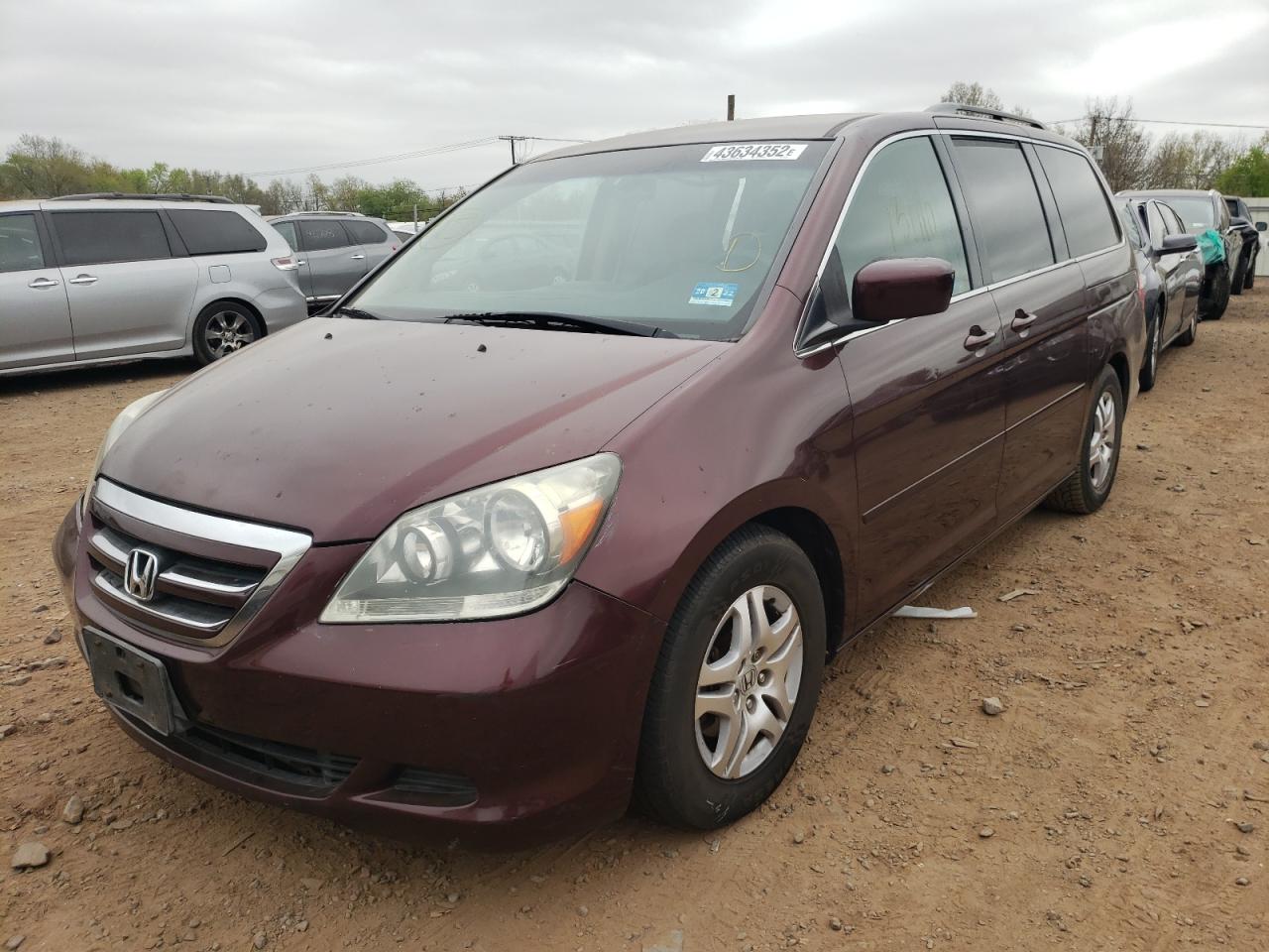 Photo 2 from auction – 2007 HONDA ODYSSEY EX with VIN 5FNRL38407B046608