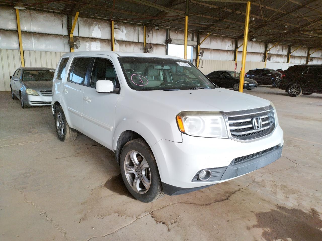 HONDA PILOT EXLN 2014 with VIN 5FNYF3H77EB024339 - Photo from auction