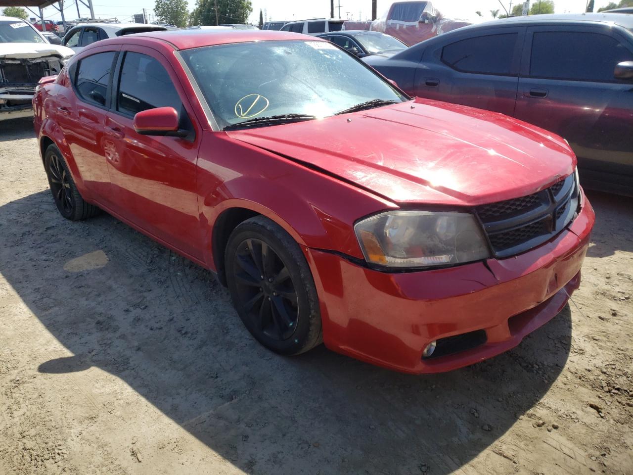 DODGE AVENGER SX 2014 with VIN 1C3CDZCG9EN159824 - Photo from auction