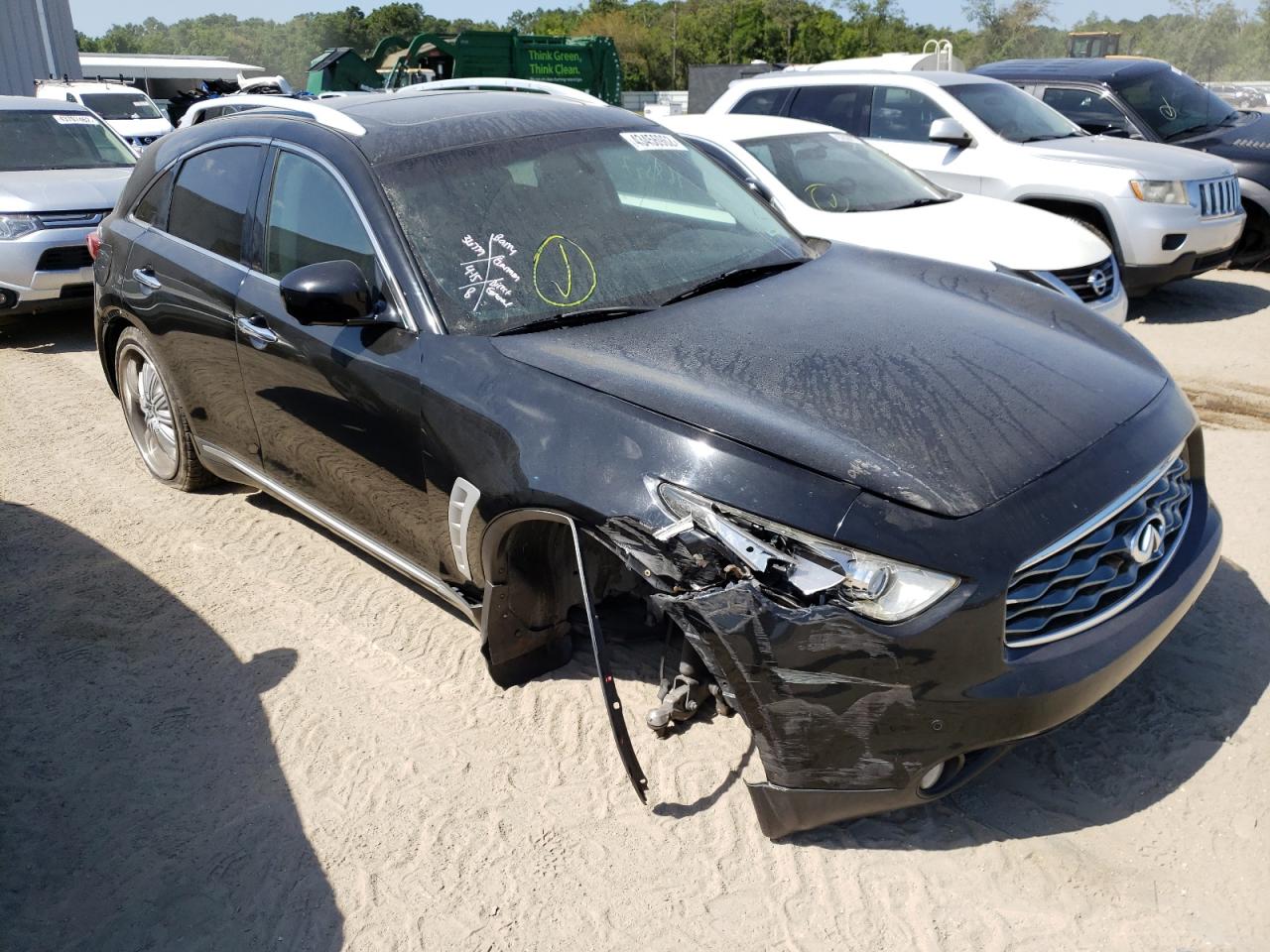INFINITI FX35 2009 with VIN JNRAS18U39M100448 - Photo from auction