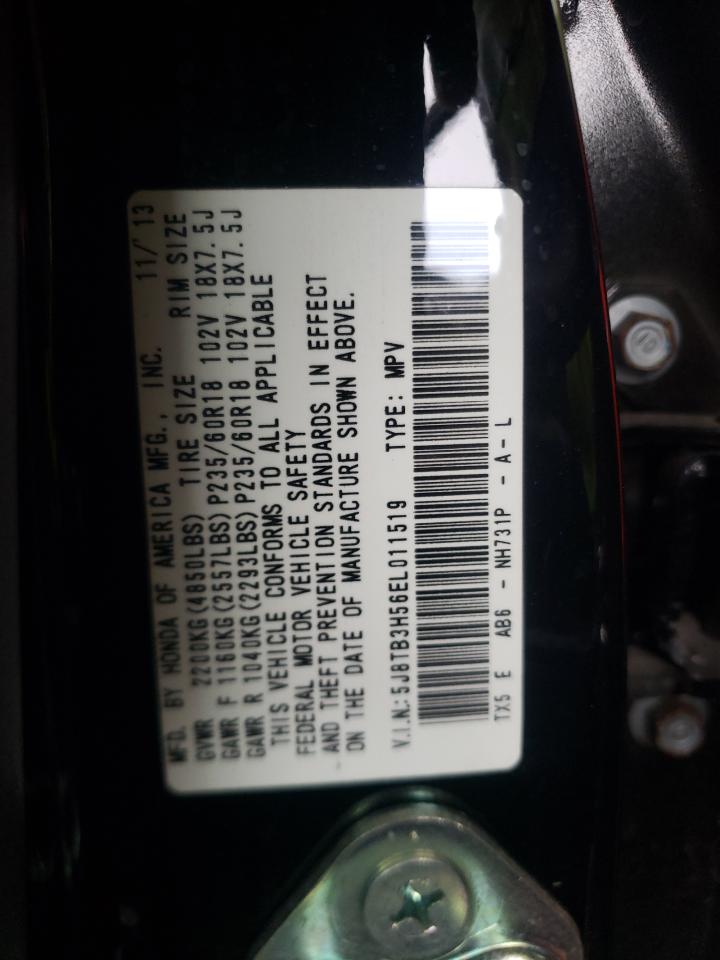 Photo 10 from auction – 2014 ACURA RDX TECHNO with VIN 5J8TB3H56EL011519