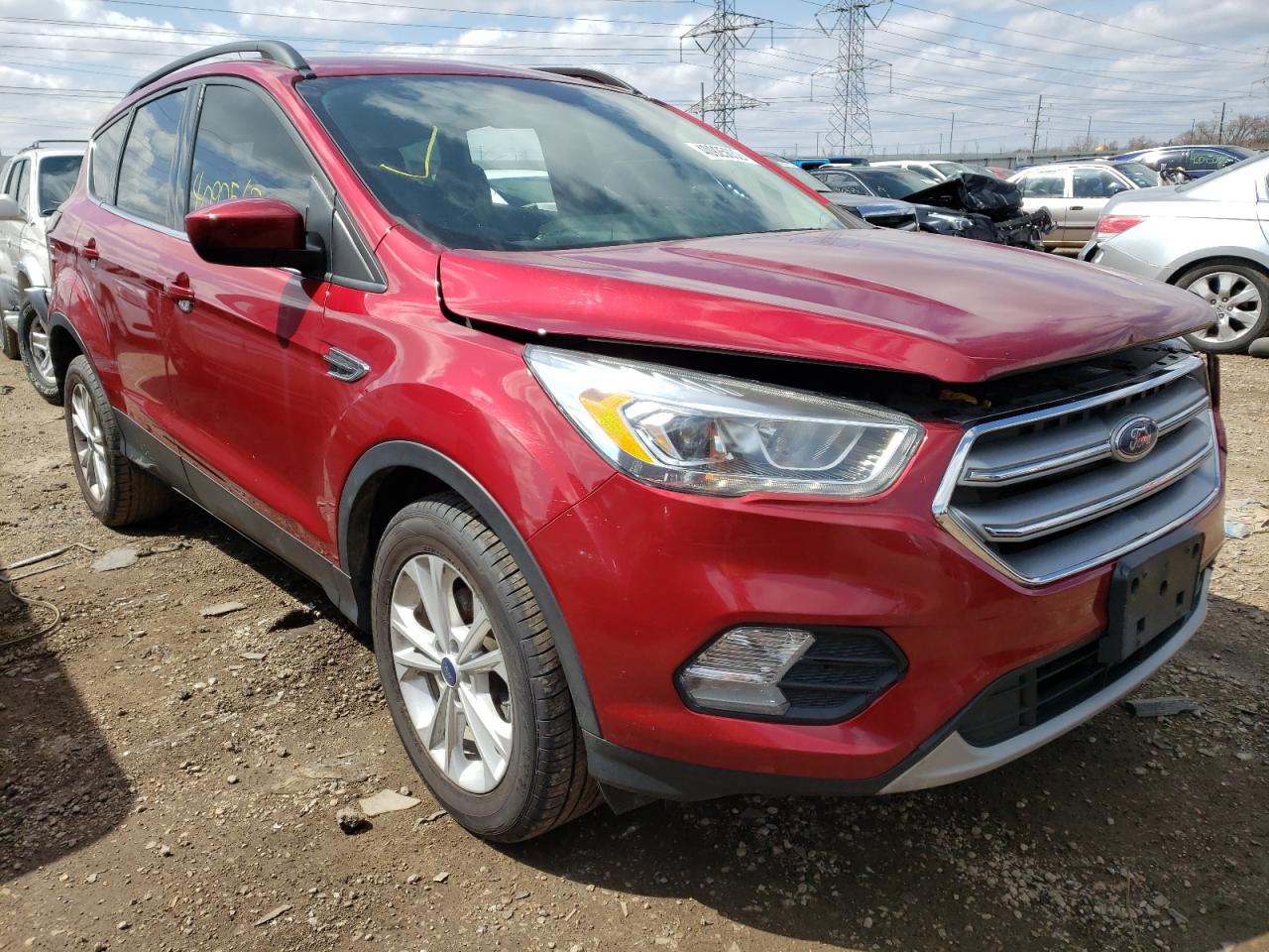 Photo 1 from auction – 2017 FORD ESCAPE SE with VIN 1FMCU0GDXHUE17734