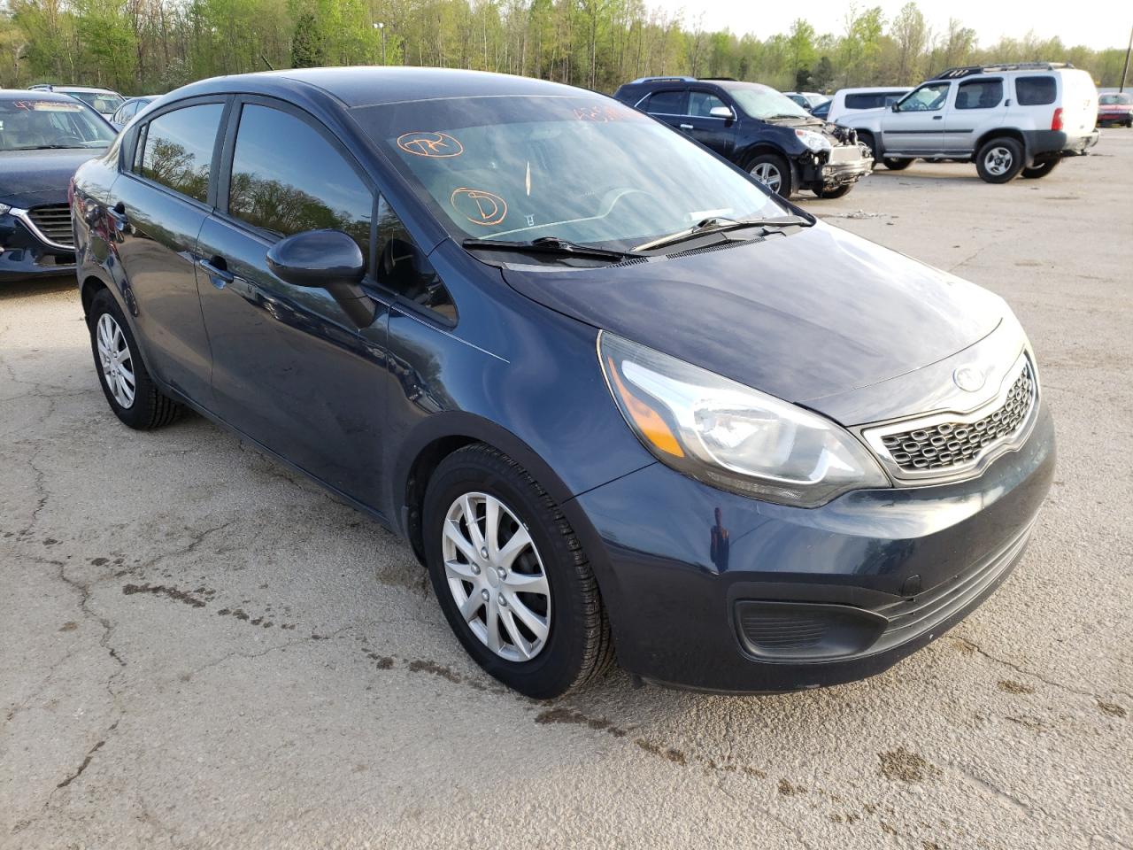 KIA RIO EX 2012 with VIN KNADN4A38C6073179 - Photo from auction