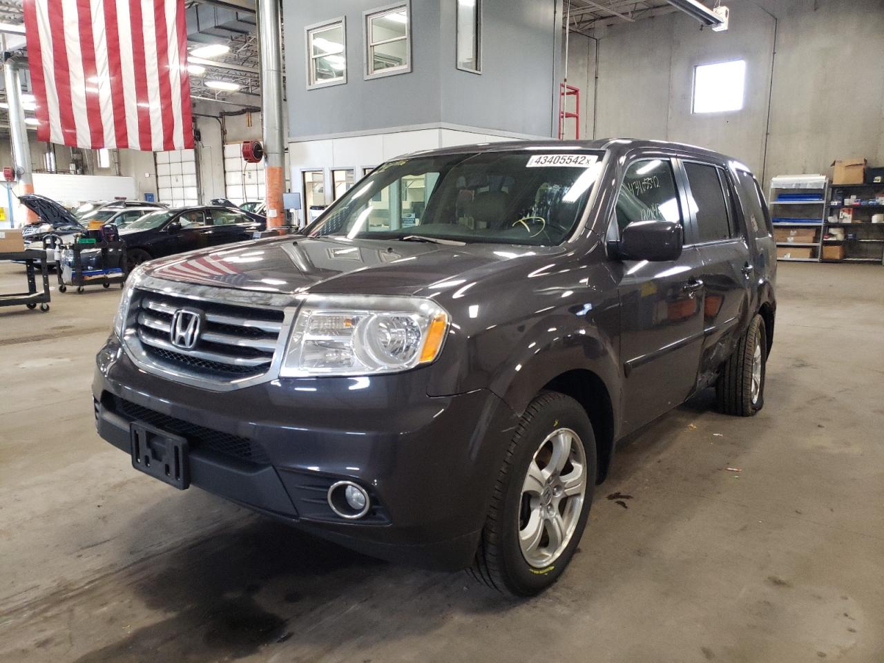 Photo 2 from auction – 2013 HONDA PILOT EXL with VIN 5FNYF4H56DB036159