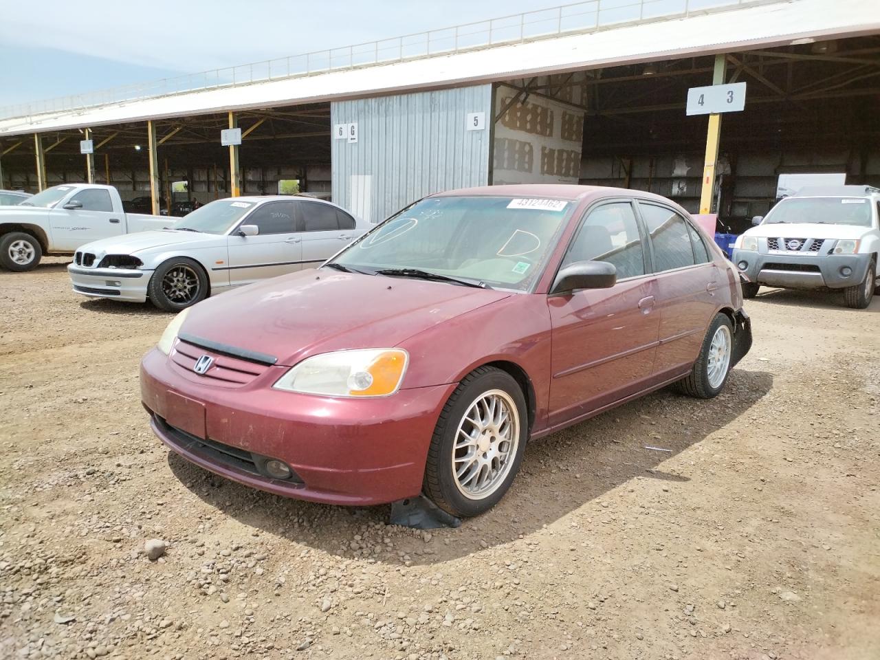 Photo 2 from auction – 2003 HONDA CIVIC LX with VIN 2HGES16523H615742