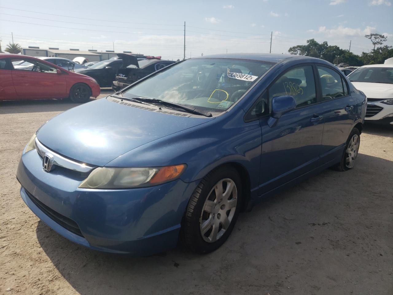 Photo 2 from auction – 2008 HONDA CIVIC LX with VIN 1HGFA16558L035970