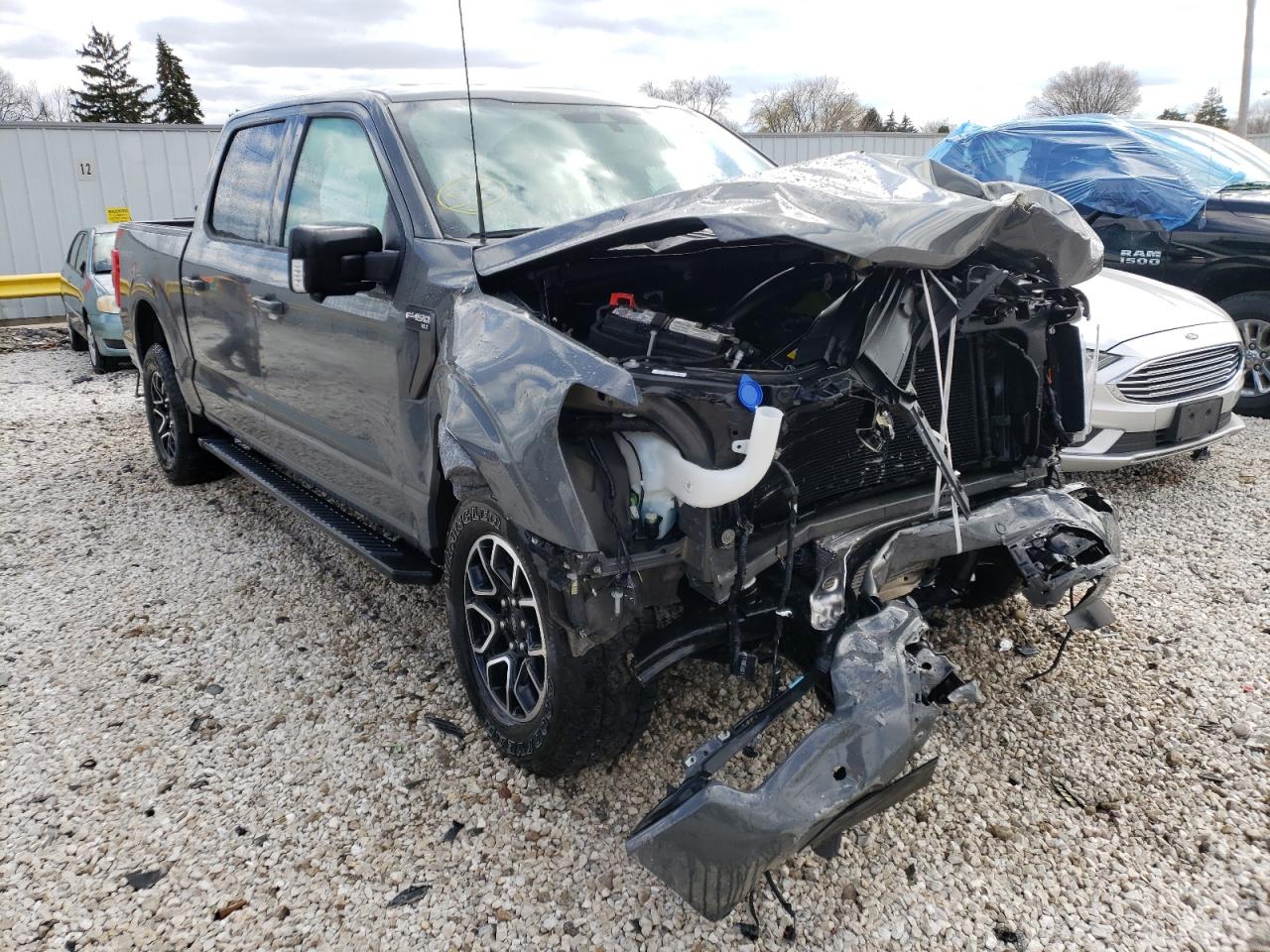 FORD F150 SUPER 2021 with VIN 1FTEW1EP7MFB68110 - Photo from auction