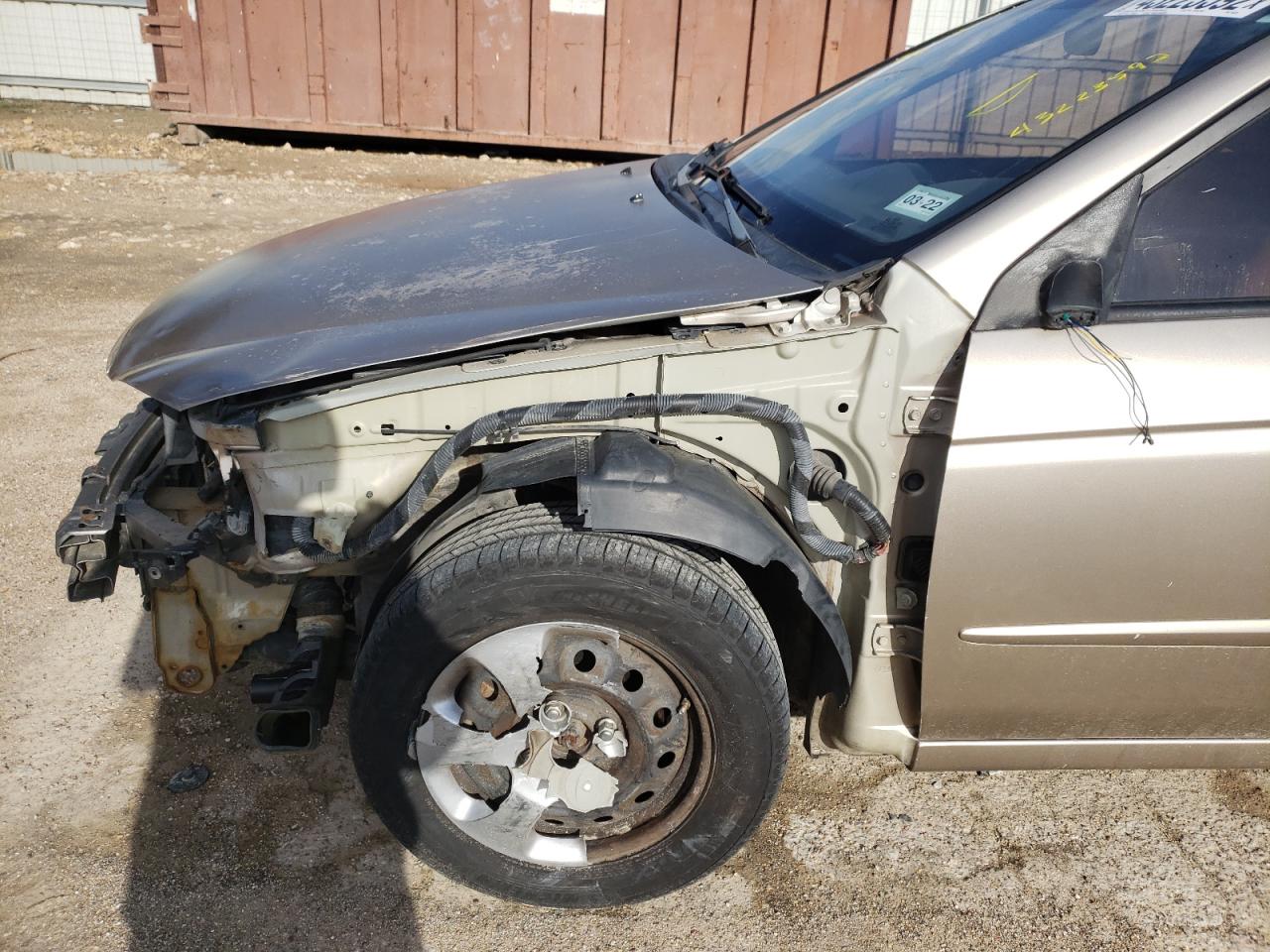 Photo 9 from auction – 2008 KIA SPECTRA EX with VIN KNAFE121185544526