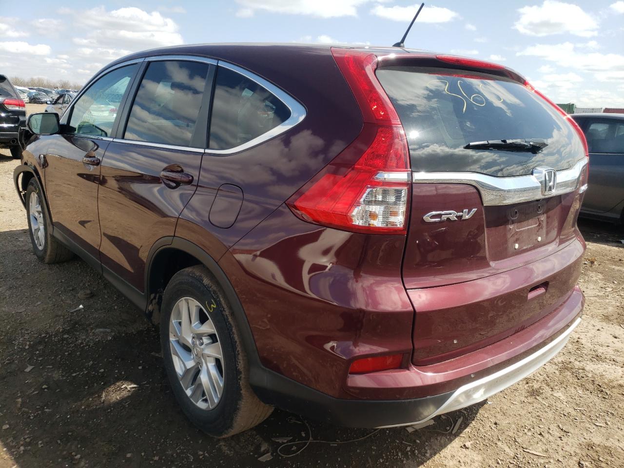 Photo 3 from auction – 2016 HONDA CR-V EX with VIN 5J6RM4H55GL112718