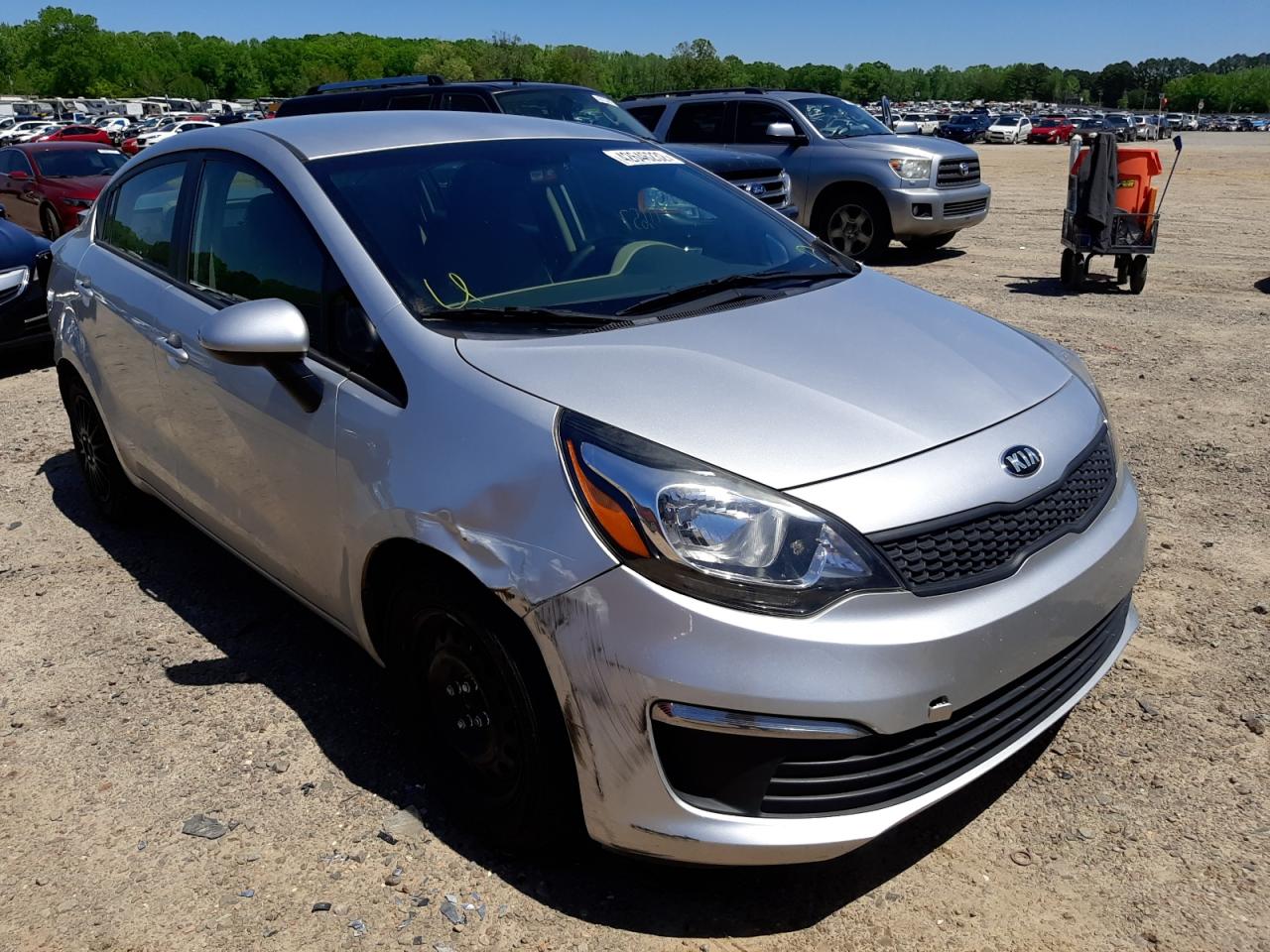 KIA RIO 2016 with VIN KNADM4A31G6687242 - Photo from auction