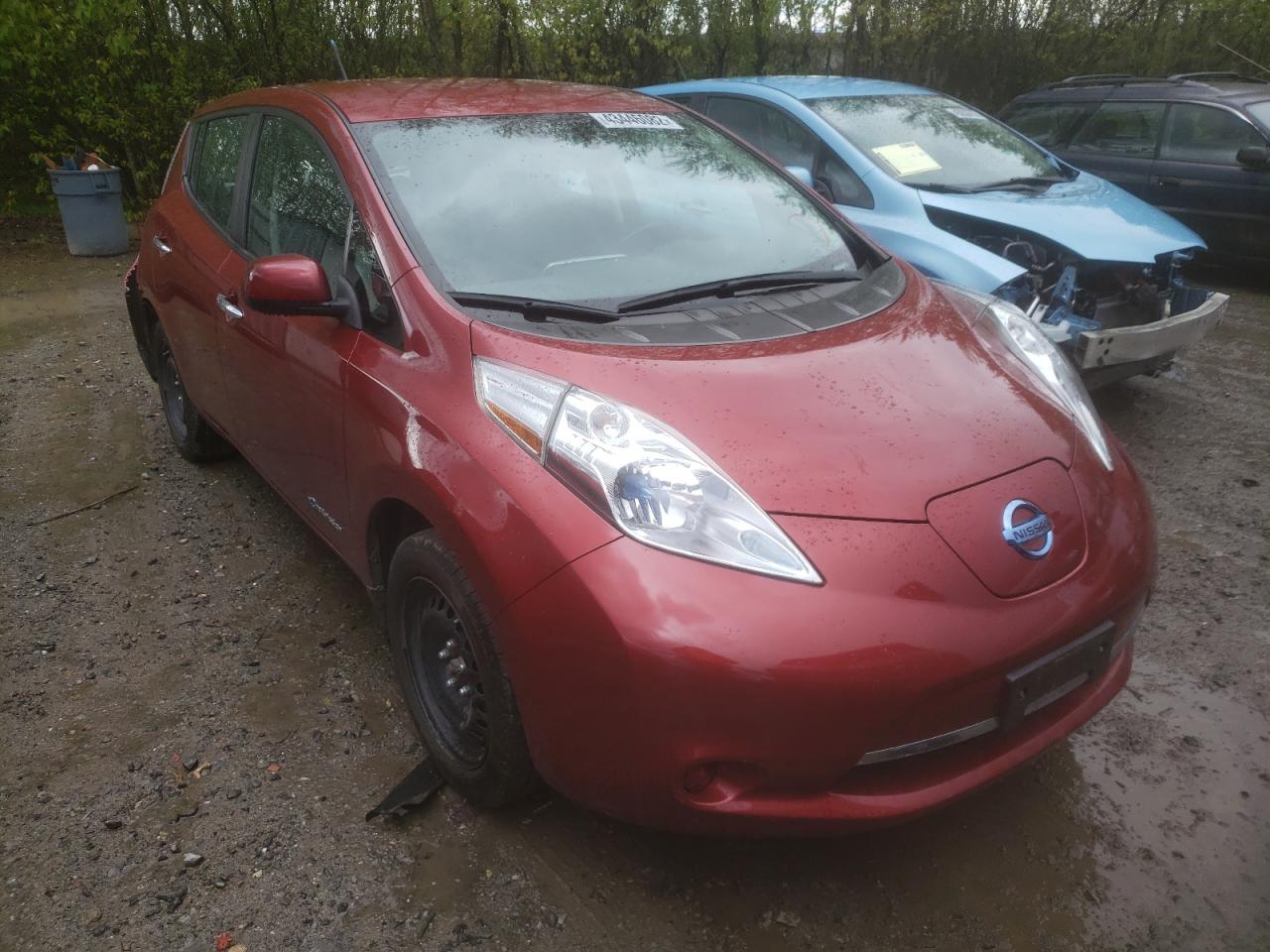 NISSAN LEAF S 2014 with VIN 1N4AZ0CP4EC339181 - Photo from auction