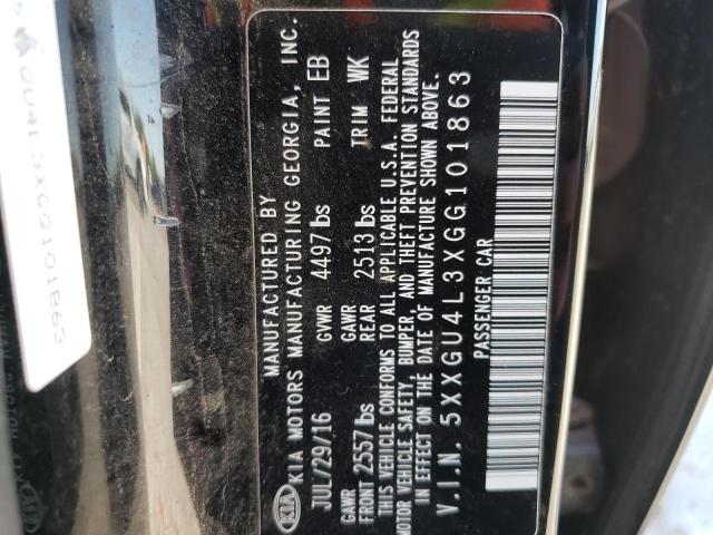 Photo 10 from auction – 2016 KIA OPTIMA EX with VIN 5XXGU4L3XGG101863