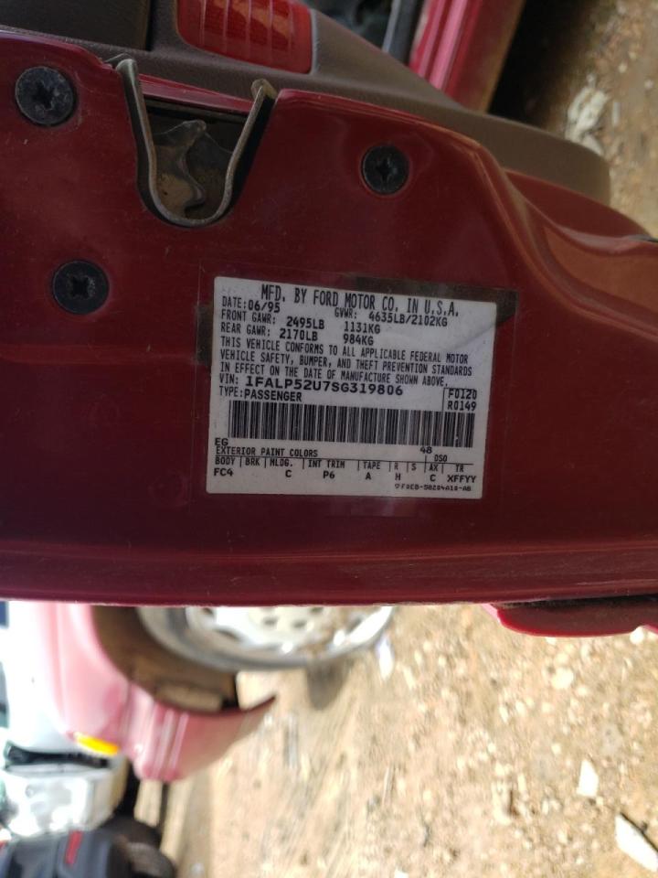 Photo 10 from auction – 1995 FORD TAURUS GL with VIN 1FALP52U7SG319806