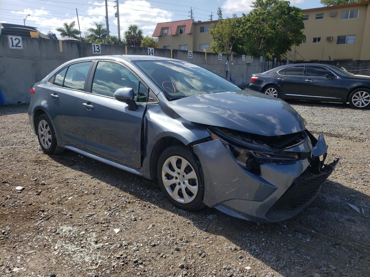 TOYOTA COROLLA LE 2021 with VIN 5YFEPMAE0MP147594 - Photo from auction