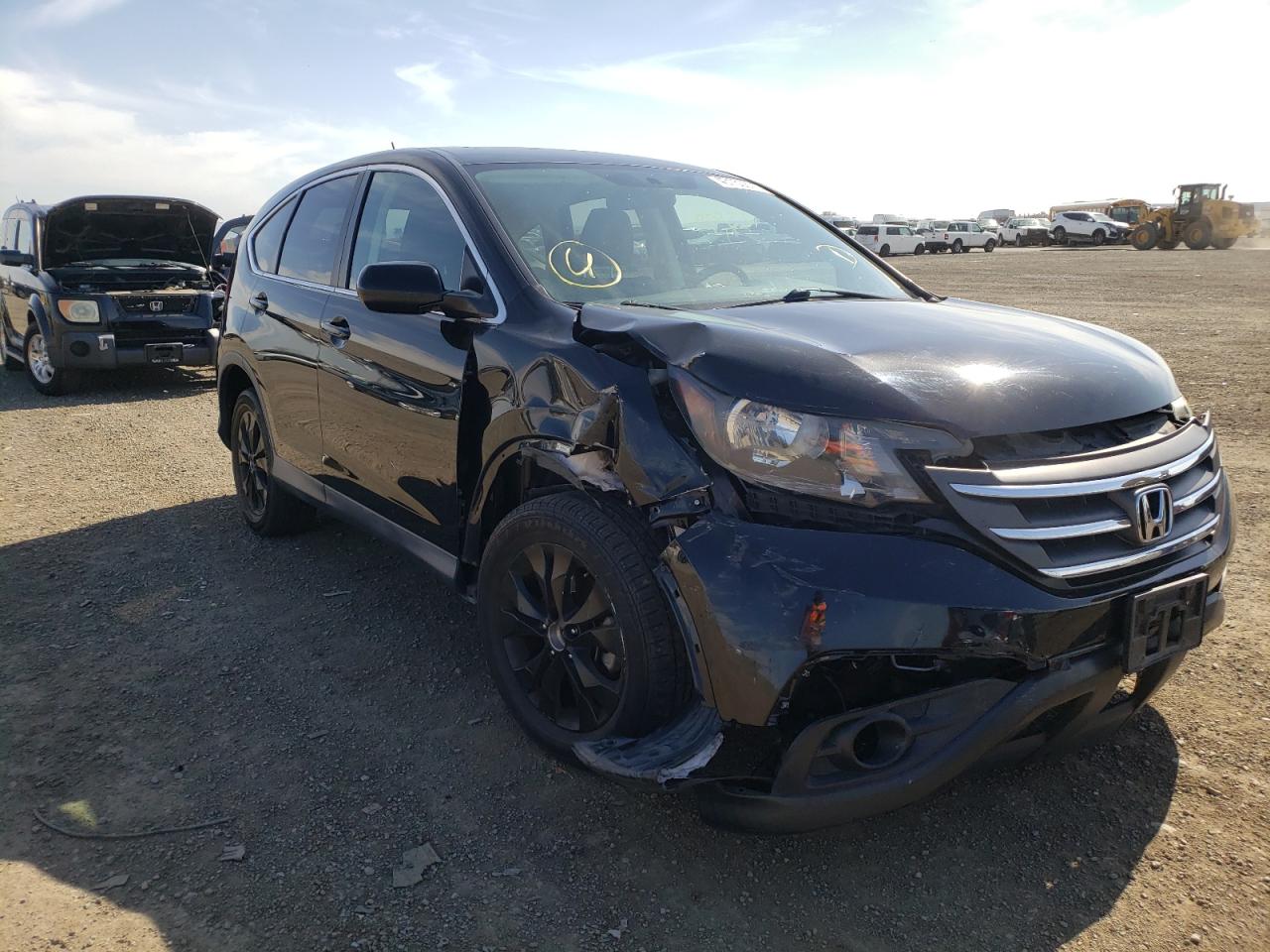 HONDA CR-V EX 2014 with VIN 2HKRM3H52EH546595 - Photo from auction