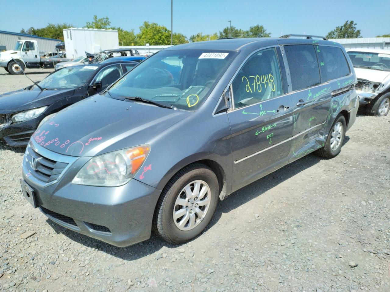 Photo 2 from auction – 2010 HONDA ODYSSEY EX with VIN 5FNRL3H77AB085391