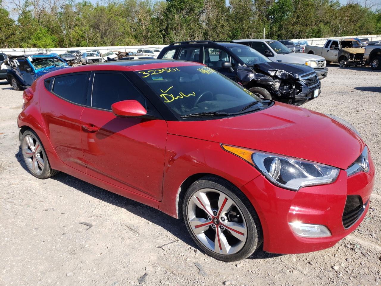 Photo 1 from auction – 2017 HYUNDAI VELOSTER with VIN KMHTC6AD1HU323501