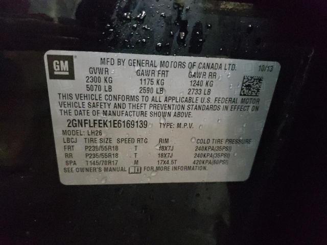 Photo 10 from auction – 2014 CHEVROLET EQUINOX LT with VIN 2GNFLFEK1E6169139