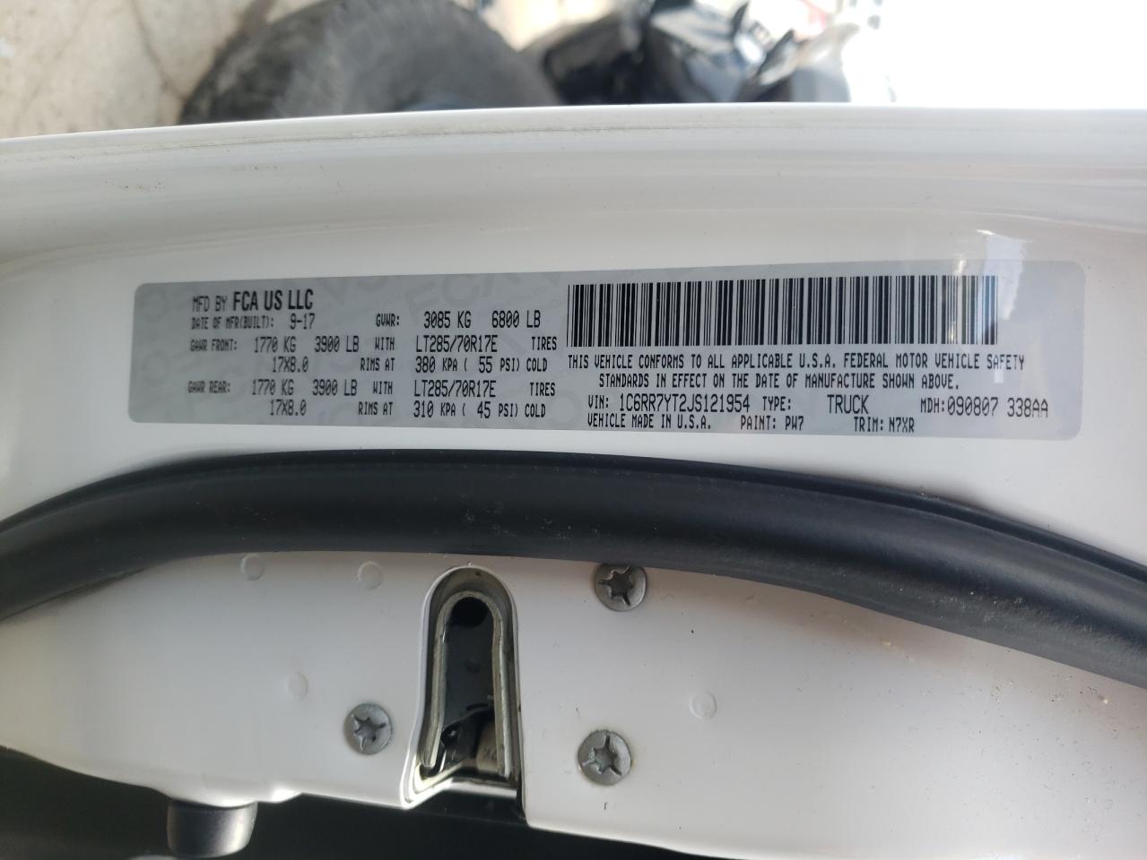 Photo 10 from auction – 2018 RAM 1500 REBEL with VIN 1C6RR7YT2JS121954
