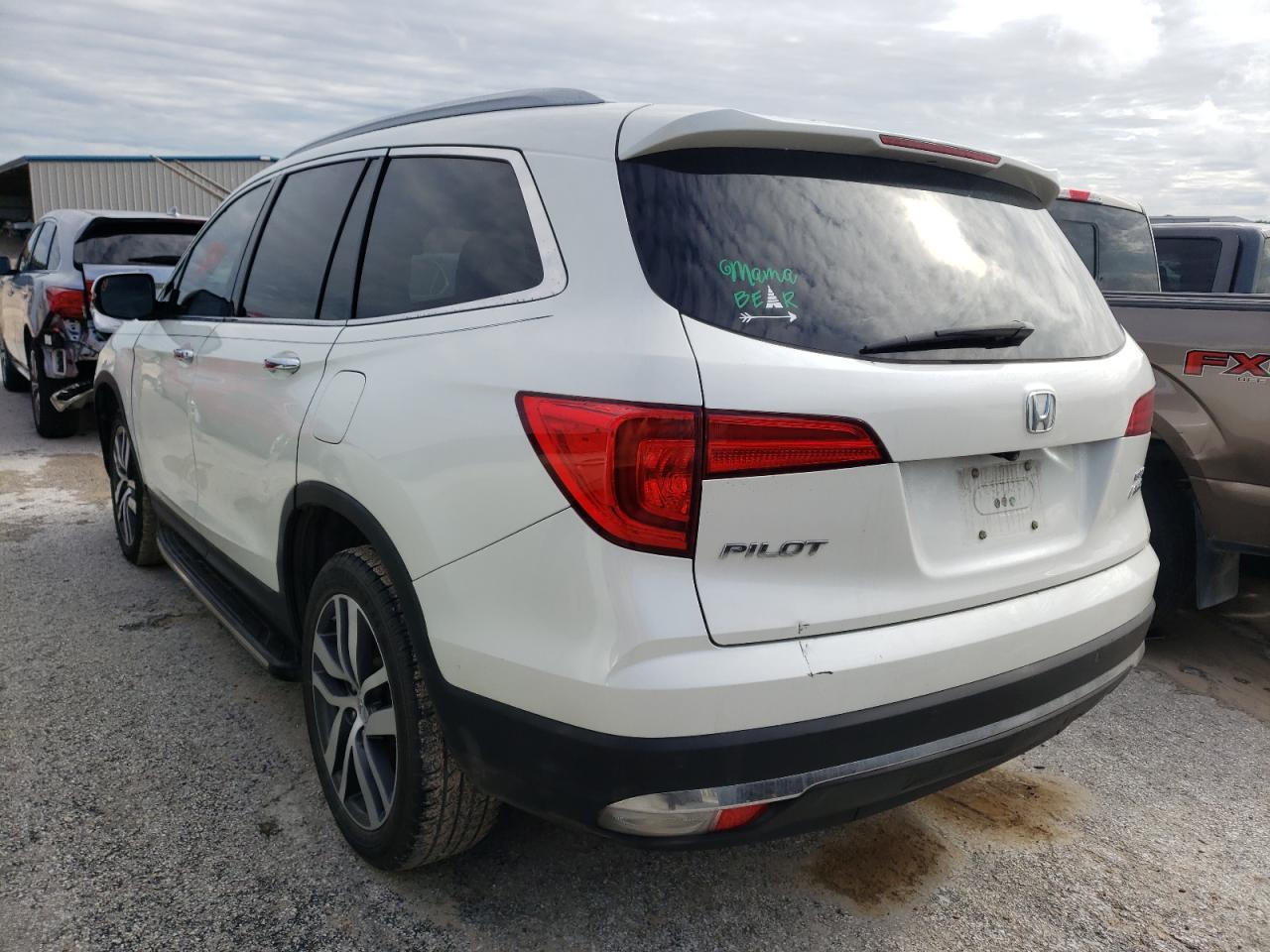 Photo 3 from auction – 2016 HONDA PILOT ELIT with VIN 5FNYF6H08GB116311