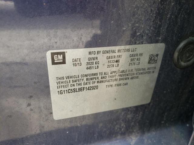 Photo 10 from auction – 2014 CHEVROLET MALIBU 1LT with VIN 1G11C5SL8EF142920