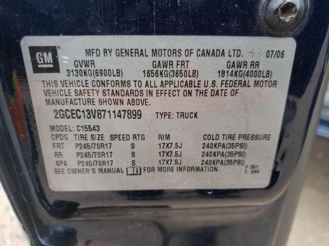 Photo 10 from auction – 2007 CHEVROLET SILVERADO with VIN 2GCEC13V871147899