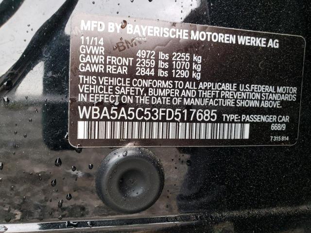 Photo 10 from auction – 2015 BMW 528 I with VIN WBA5A5C53FD517685