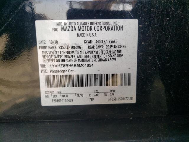 Photo 10 from auction – 2011 MAZDA 6 I with VIN 1YVHZ8BH6B5M01854