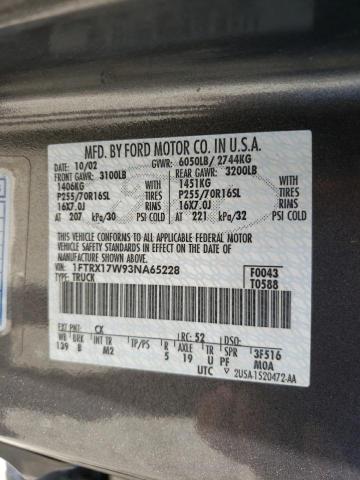 Photo 10 from auction – 2003 FORD F150 with VIN 1FTRX17W93NA65228