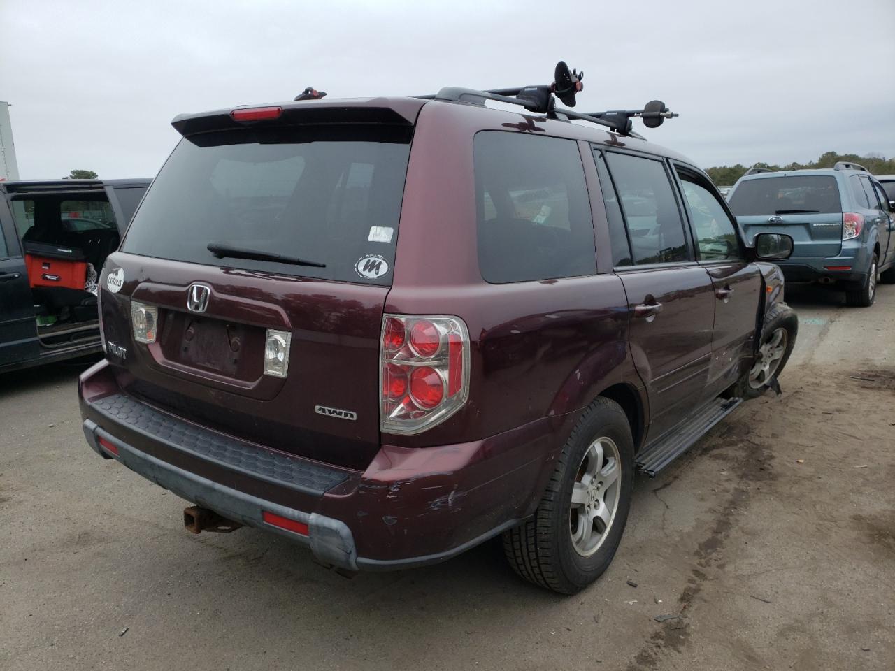 Foto 4 de la subasta – 2008 HONDA PILOT EXL con VIN 5FNYF18558B043947