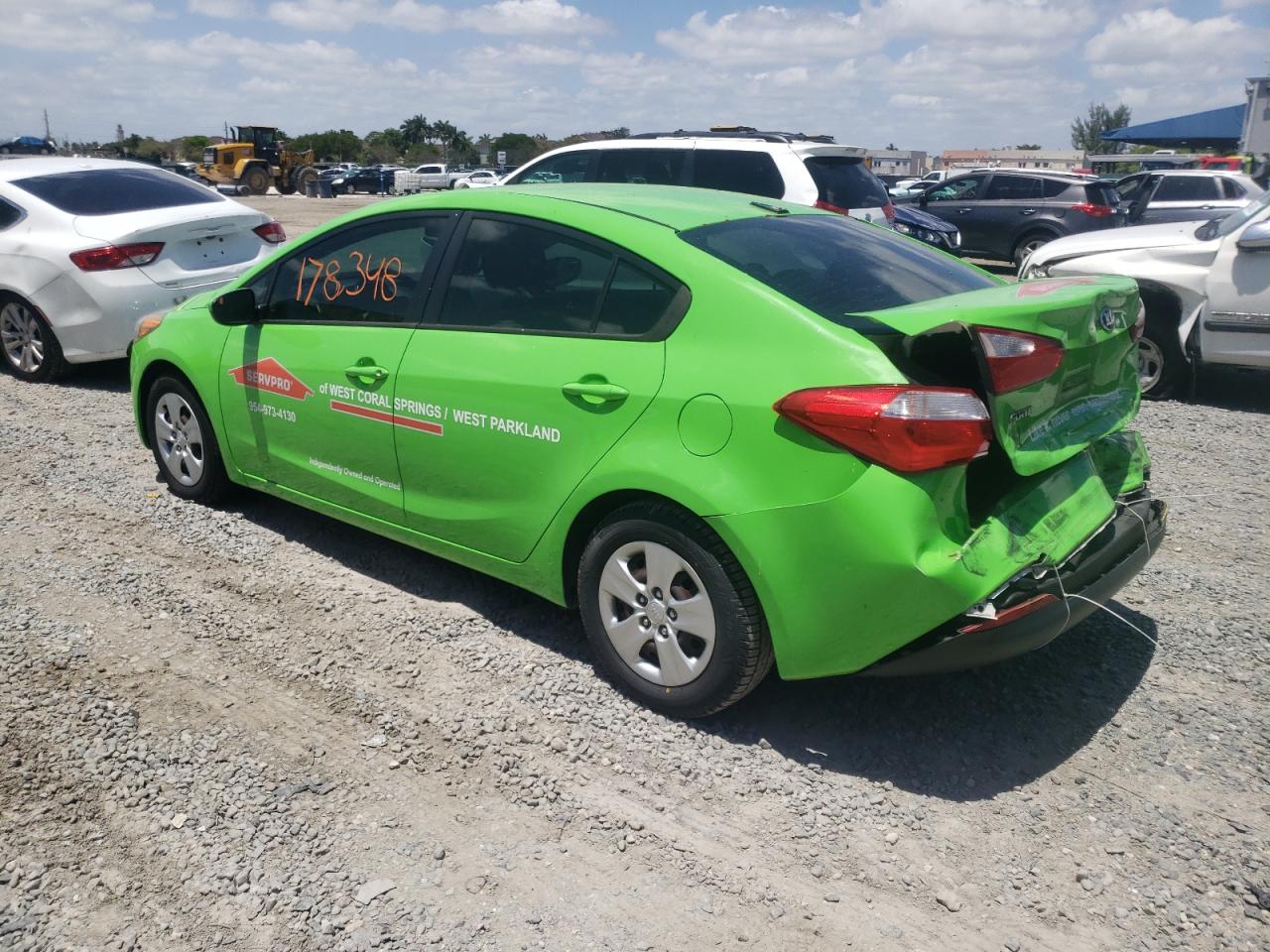 Photo 3 from auction – 2016 KIA FORTE LX with VIN KNAFK4A60G5438896