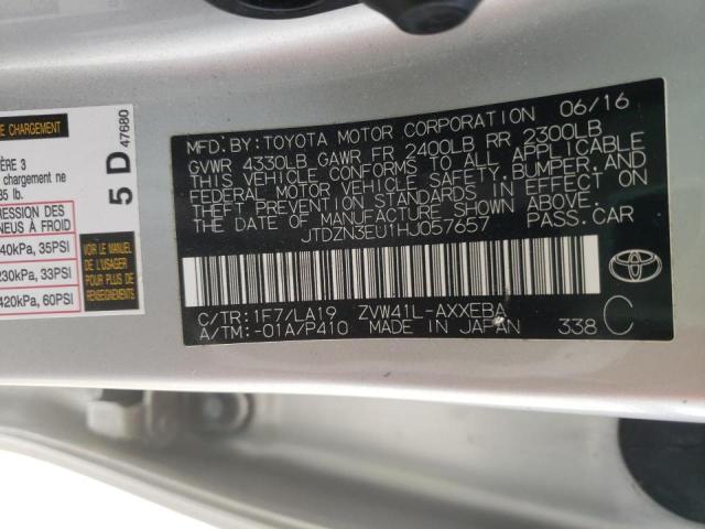 Photo 10 from auction – 2017 TOYOTA PRIUS V with VIN JTDZN3EU1HJ057657