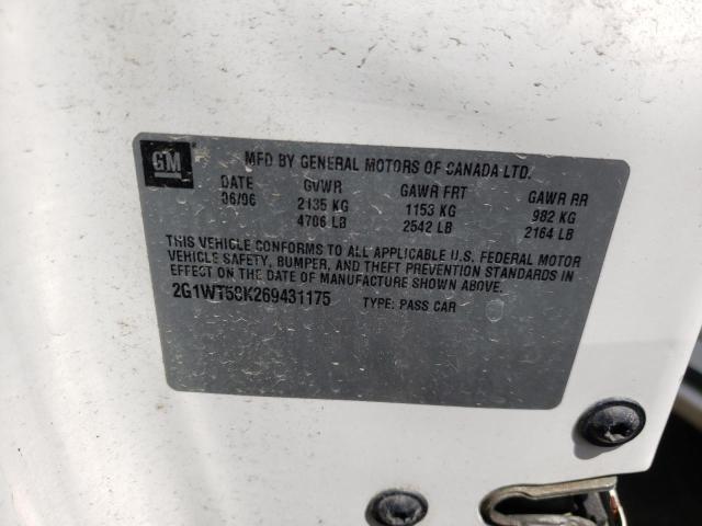 Photo 10 from auction – 2006 CHEVROLET IMPALA LT with VIN 2G1WT58K269431175