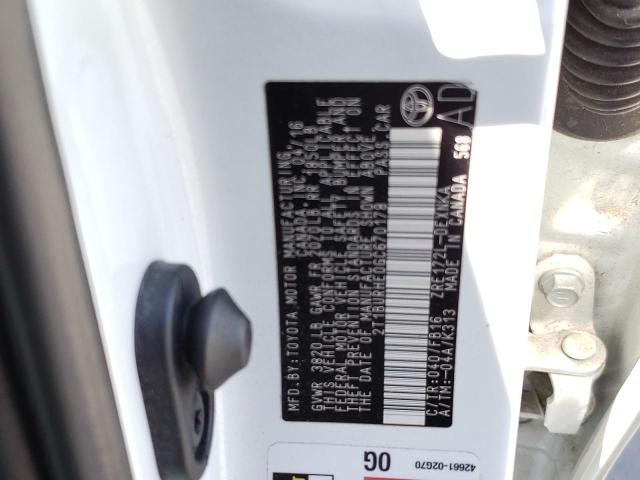 Photo 10 from auction – 2016 TOYOTA COROLLA L with VIN 2T1BURHE0GC670178