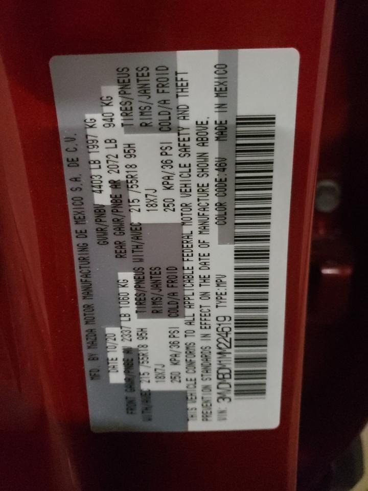 Photo 10 from auction – 2021 MAZDA CX-30 PREM with VIN 3MVDMBDM1MM224619
